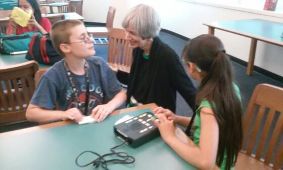 Child works with a teacher